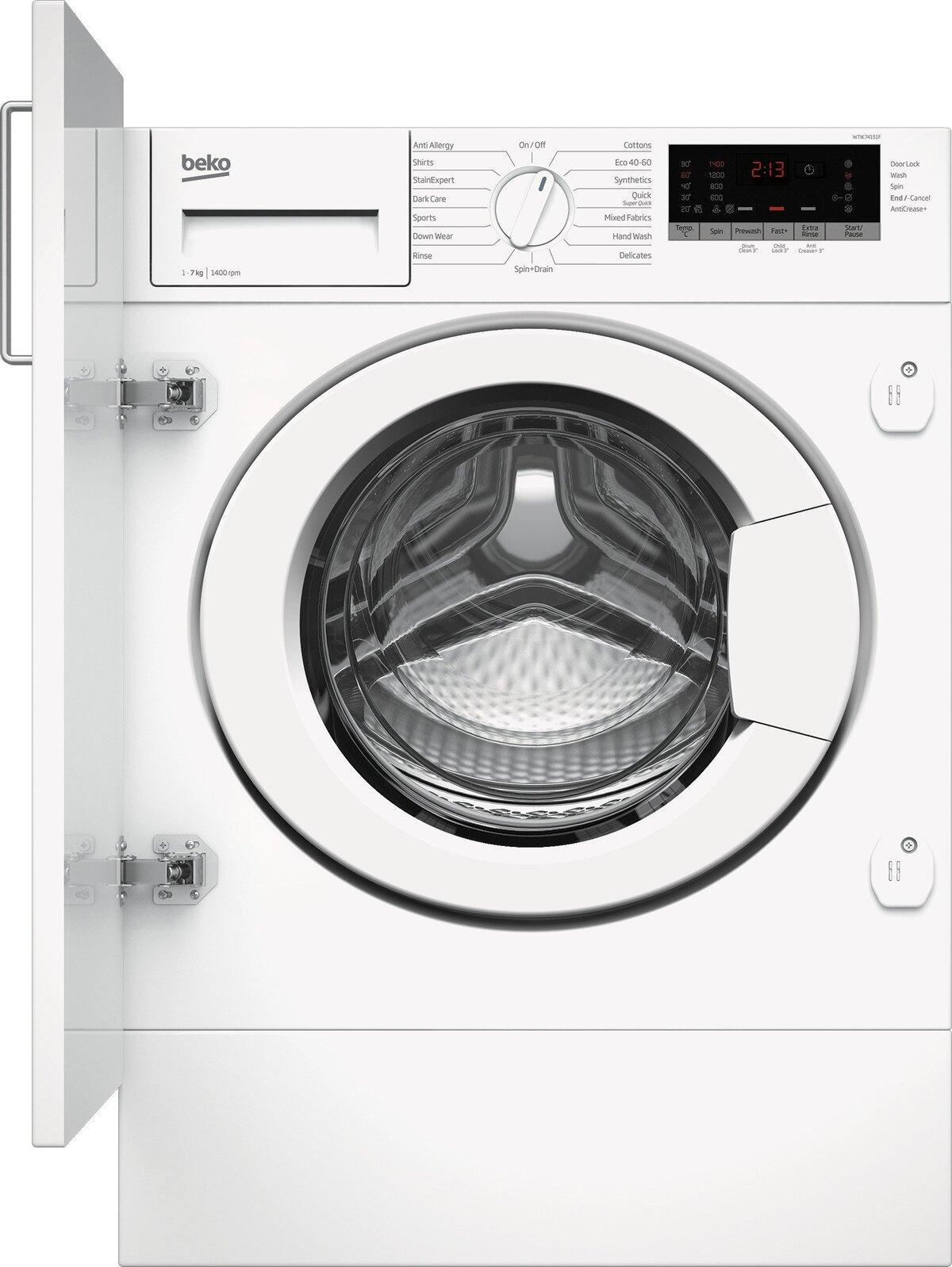 beko black 7kg washing machine