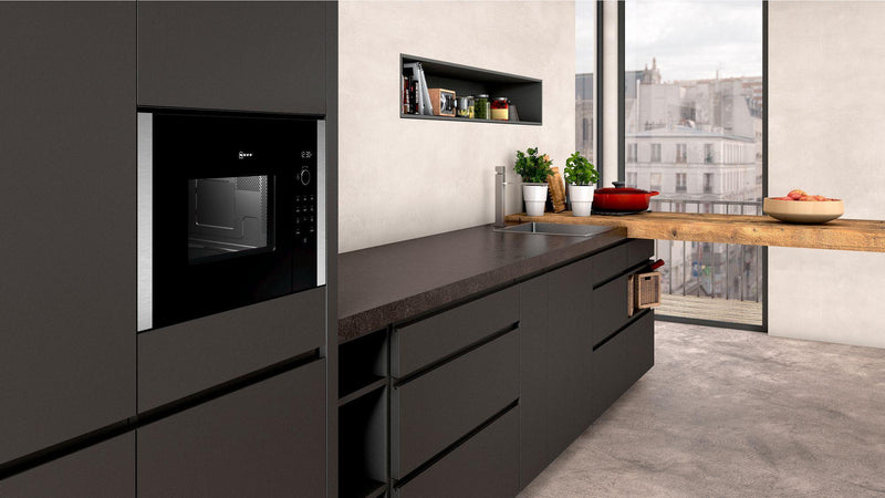Neff HLAWD23N0B Microwave Stainless Steel Black